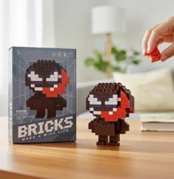 mini brick building set wonderful black