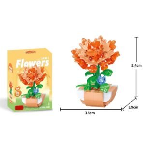Store building blocks flowers monthly rose