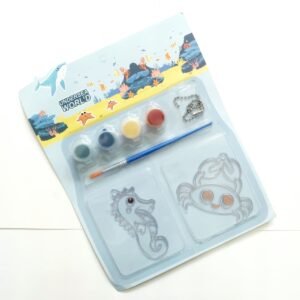 diy watercolour painting kit aqua theme