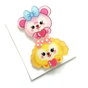 beaded keychain charm purple 2 (copy)