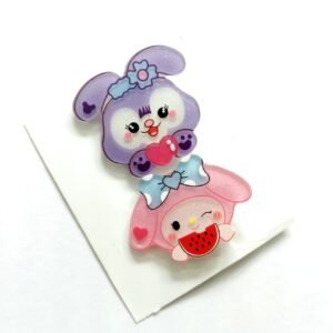 beaded keychain charm purple 2 (copy)