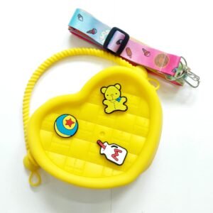 silicon heart crossbody bag pink (copy)