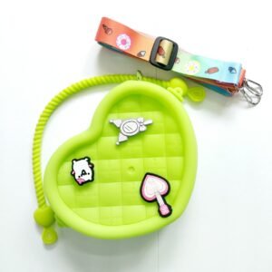 silicon heart crossbody bag yellow (copy)