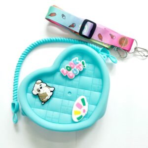 silicon heart crossbody bag yellow (copy)