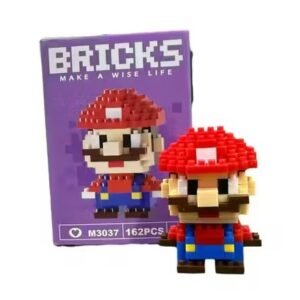 mini brick building set mario